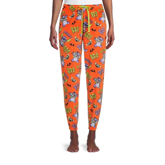 Disney Other - Disney Stitch PJ’s Sleep Joggers with pockets NWT 3X Lilo Halloween Orange